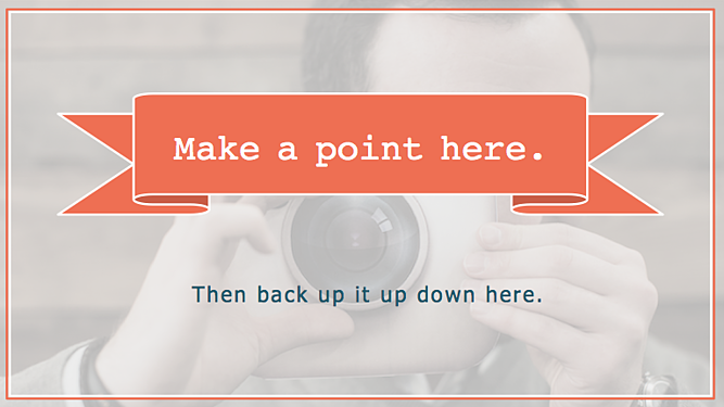 supporting point slide using hubspot powerpoint template