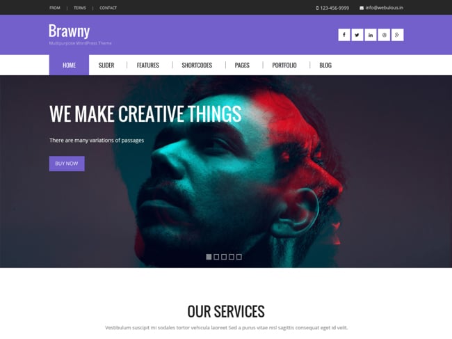 Brawny WordPress Theme
