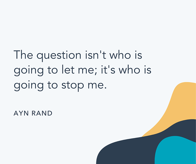 Famous quote by Ayn Rand