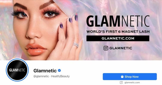 脸谱网Page cover from Glamnetic's FB Page
