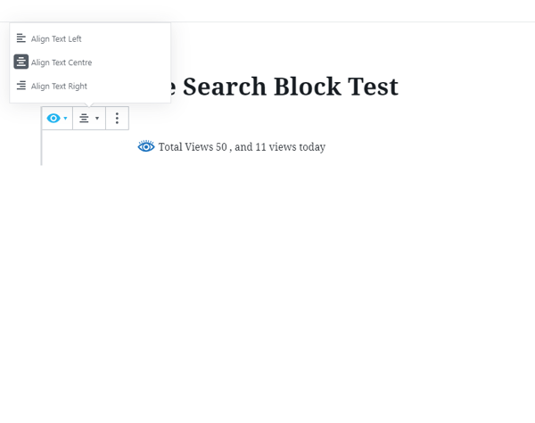 样本wordpress post with minimalist page total views content block