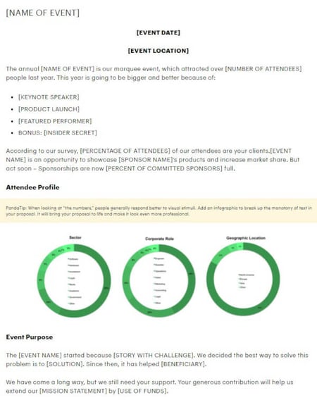sponsorship proposal template from pandadoc