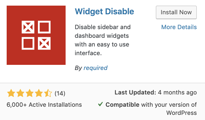 widget disable plugin to delete a sidebar in wordpress