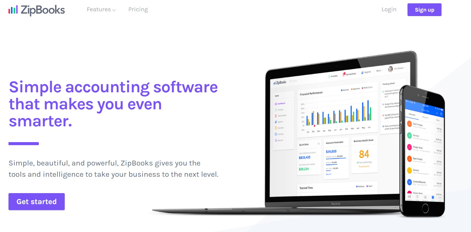 Small Business Accounting Software Zipbooks