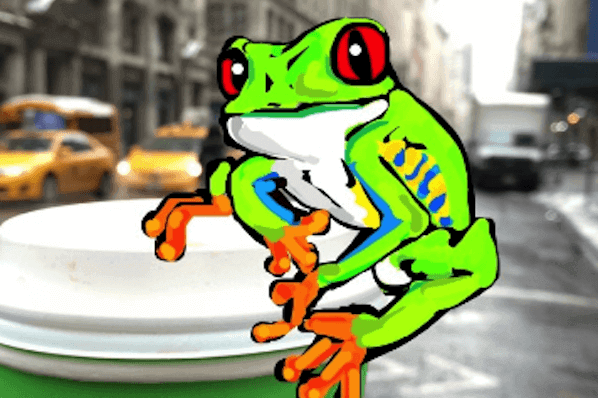 青蛙 - 刺画
