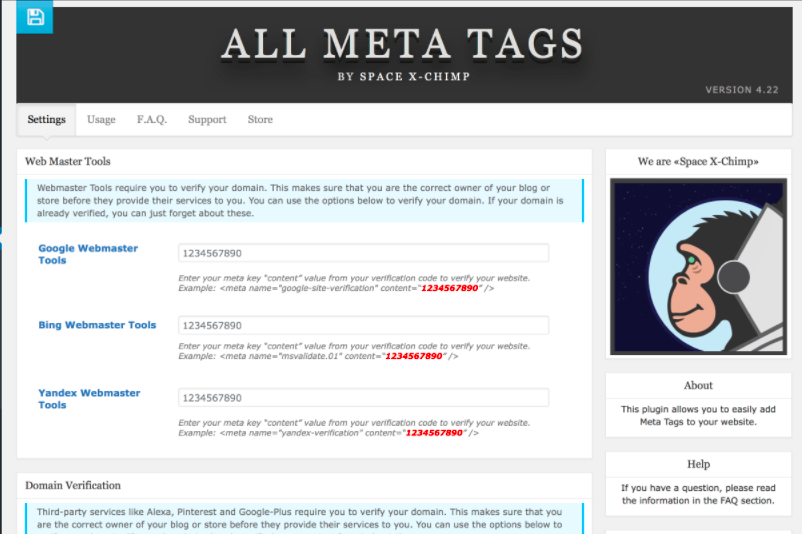 All meta tags